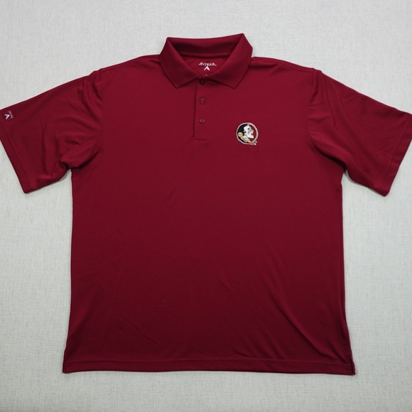 Florida State Seminoles Shirt Mens Large NCAA Football Polo Antigua Lightweight - Picture 1 of 9